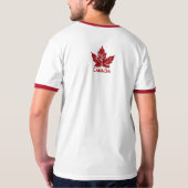 Cool Canada T-shirt Retro Maple Leaf Souvenir (Achterkant volledig)