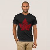 Cool Canada T-Shirt Retro Maple Leaf Tee Shirt (Voorkant volledig)