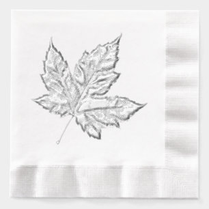 Cool Canada Tafelgerei Retro Esdoornblad Souvenir  Folie Servetten