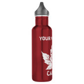 Cool Canada Water Bottle Retro Maple Leaf Souvenir Waterfles (Links)
