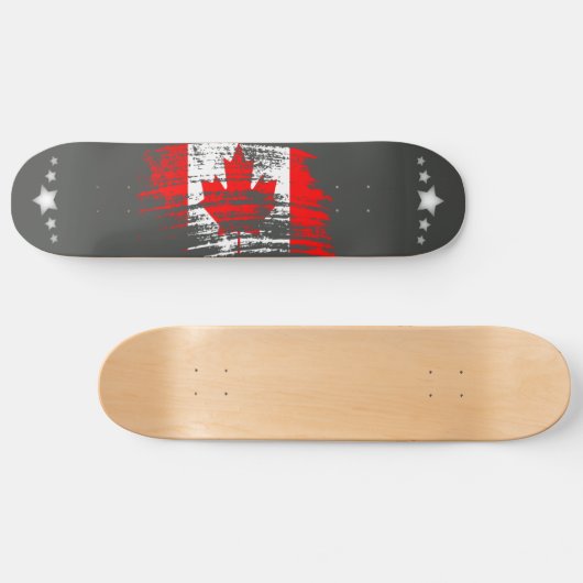Cool Canadees vlagontwerp Persoonlijk Skateboard (Horizontaal)