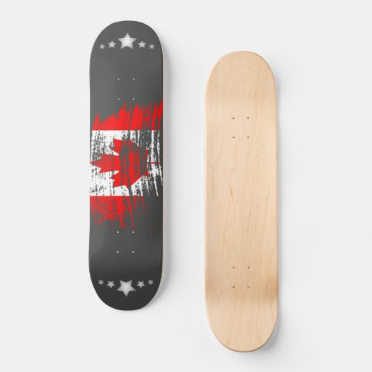Cool Canadees vlagontwerp Persoonlijk Skateboard (Voorkant)