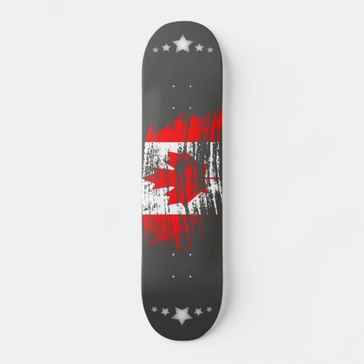 Cool Canadees vlagontwerp Persoonlijk Skateboard (Voorkant)