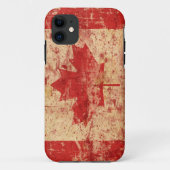 Cool  Canadese vlag esdoorn blad iPhone Case (Achterkant)