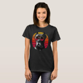 Cool Cane Corso Dog Retro Sunset Zonnebril T-shirt (Voorkant volledig)