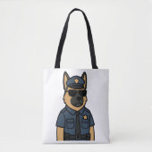 Cool Canine – Duitse herder met zonnebril Tote Bag (Voorkant)