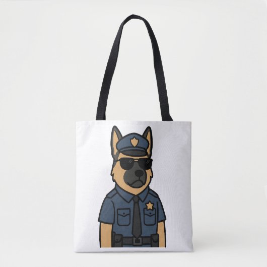 Cool Canine – Duitse herder met zonnebril Tote Bag (Voorkant)