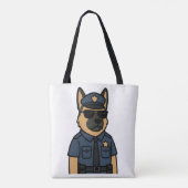 Cool Canine – Duitse herder met zonnebril Tote Bag (Achterkant)