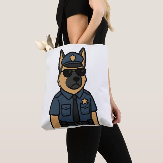 Cool Canine – Duitse herder met zonnebril Tote Bag (Dichtbij)