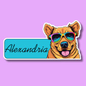 Cool Canine ID Sticker
