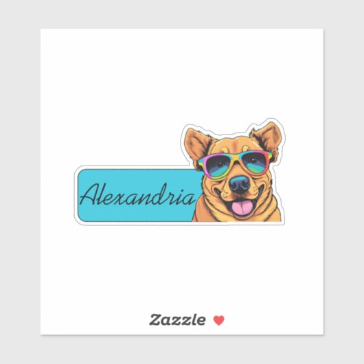 Cool Canine ID Sticker (Vel)