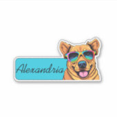 Cool Canine ID Sticker (Voorkant)
