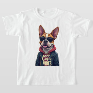 Cool Canine Vibes - Speelse Pup Avontuur T-shirt