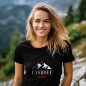 Cool Canmore Canada Bergen Maple Leaf Dark T-shirt