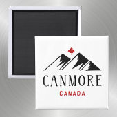 Cool Canmore Canada Mountains esdoornblad Magneet
