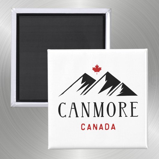 Cool Canmore Canada Mountains esdoornblad Magneet