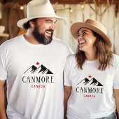 Cool Canmore Canada Mountains esdoornblad T-shirt
