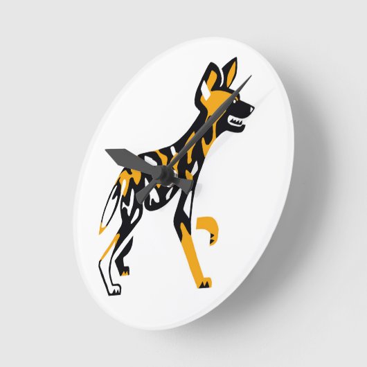 Cool Cape jachthond - Afrikaanse wilde hond- Ronde Klok (Hoek)