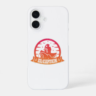 Cool Captain Anker Boot En Zeilen Retro iPhone 16 Hoesje