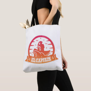 Cool Captain Anker Boot En Zeilen Retro Tote Bag