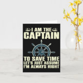 Cool Captain Art voor Mannen Vrouwen Boot Eerste M Kaart (Gele Bloem)