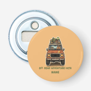 Cool capybara-camping op maat voor off-road button flesopener