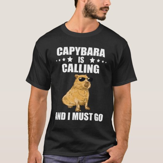 Cool Capybara Capybara Rodent Animal Capybara Cal T-shirt (Voorkant)