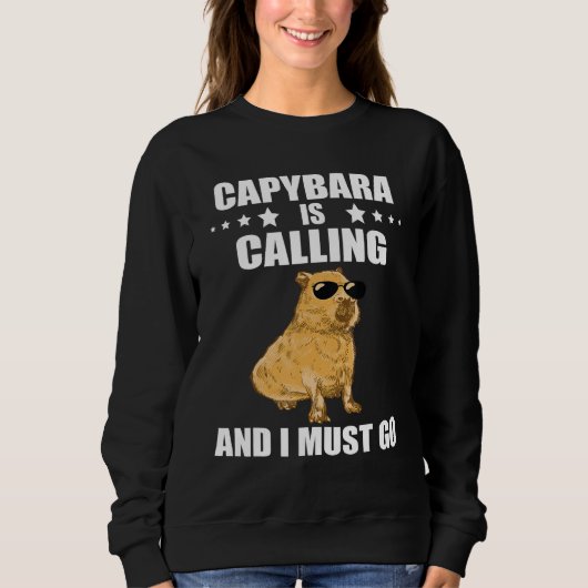 Cool Capybara  Capybara Rodent Animal Capybara Cal Trui (Voorkant)