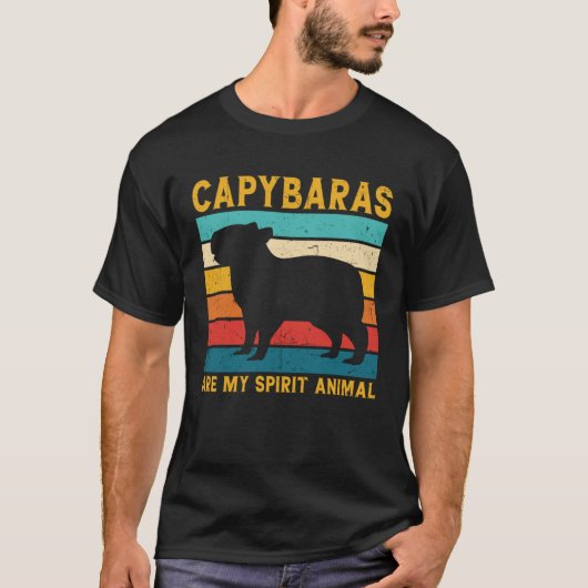 Cool Capybara For Rodent Spirit Animal Zoologist G T-shirt (Voorkant)