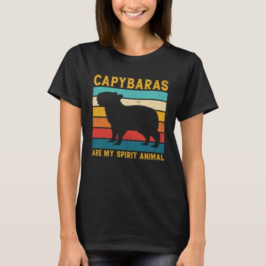 Cool Capybara For Rodent Spirit Animal Zoologist G T-shirt (Voorkant)