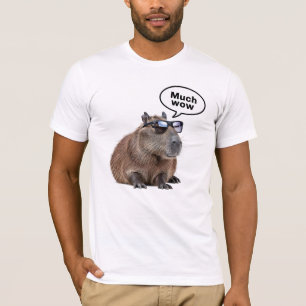 Cool Capybara Foto Zonnebrillen dragen Capybara T-shirt