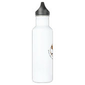 Cool Capybara Gymnast Hoop Gepersonaliseerde Carto Waterfles (Links)