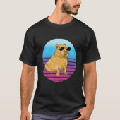 Cool Capybara Sunset Capybara   Capybara Rodent T-shirt (Voorkant)