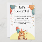 Cool Capybara voor jongens en meisjes Happy Birthd Kaart (Achterkant)