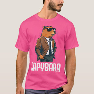 Cool Capybara Zonnebril Water Varken Zuid-Amerika T-shirt