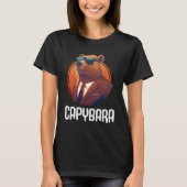Cool Capybara Zonnebril Water Varken Zuid-Amerika  T-shirt (Voorkant)