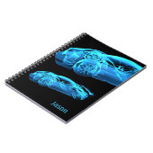 Cool Car Design Zwarte Notitieboek (Linkerzijde)