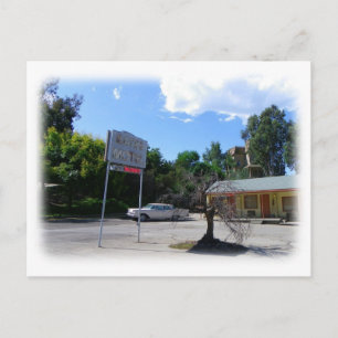 Cool Car & Motel Briefkaart! Briefkaart