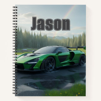 Cool Car Notebook That Has Your Name On It Notitieboek