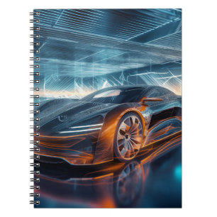 Cool Car notitieboek voor schooljongen