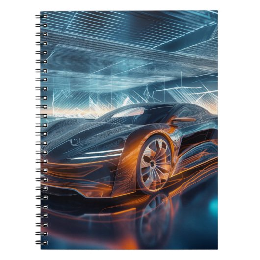Cool Car notitieboek voor schooljongen (Voorkant)