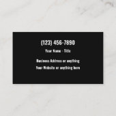 Cool Car Thormed Automotive Visitekaartje (Achterkant)