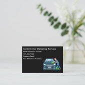 Cool Car Wash Theme Business Cards Visitekaartje (Staand voorkant)