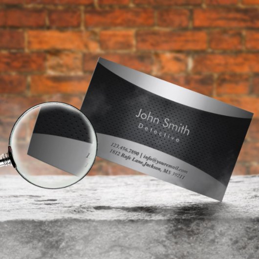 Cool Carbon Black Detective Visitekaartje