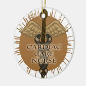 Cool Cardiac Nurse Caduceus-ornament Keramisch Ornament (Links)
