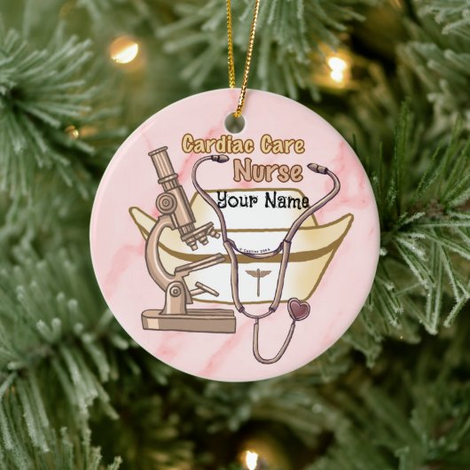 Cool Cardiac Nurse Keramisch Ornament (Boom)