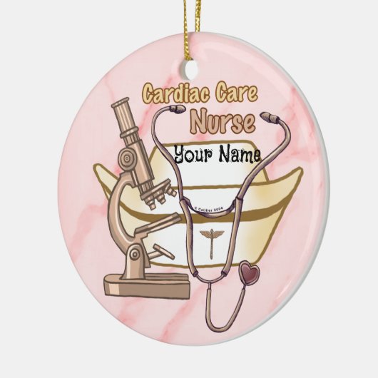 Cool Cardiac Nurse Keramisch Ornament (Links)