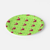 Cool Cardinal Funny Christmas Party Papieren Borde Papieren Bordje (Gekanteld)