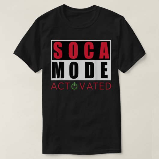 Cool Carnival Soca Mode geactiveerd T-shirt (Design voorkant)