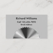 Cool Carpenter Aannemer Visitekaartjes (Achterkant)